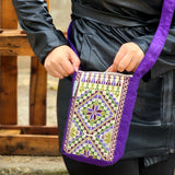 Palestinian Embroidery Cross Body Bag | Traditional Tatreez on Travel Bag