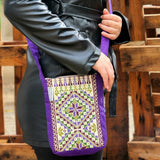 Palestinian Embroidery Cross Body Bag | Traditional Tatreez on Travel Bag