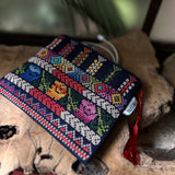 Fallahi Thob Design on Large Pouch | Palestinian Tatreez from Palestine