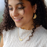 Palestinian Watermelon Necklace & Earrings Gift Set | Handmade Jewelry from Palestine