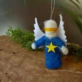 Handmade Angel Christmas Ornament from Felt