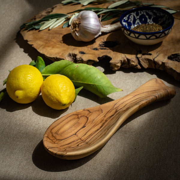 Olive Wood Spoon Rest | Handcrafted from Palestine