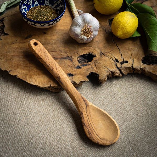 Olive Wood Spoon | Kitchen Utensil | Hand Carved from Bethlehem