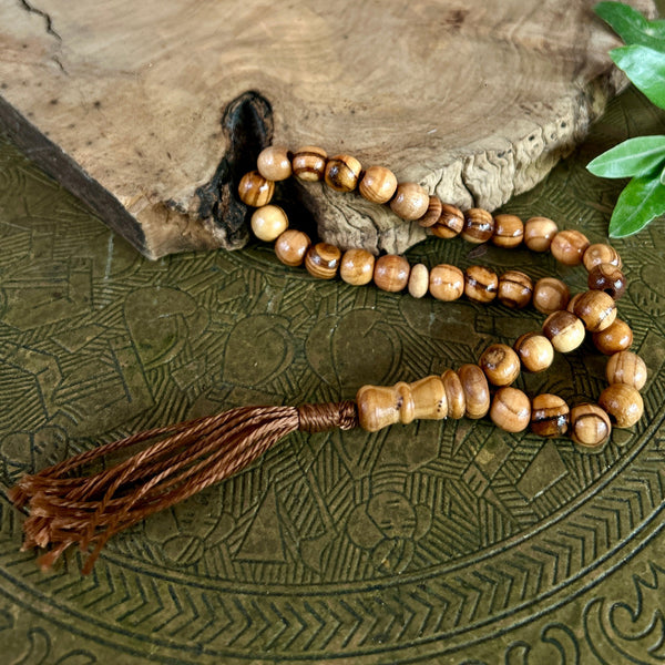 Olive Wood Prayer Beads | Hand Carved from Bethlehem