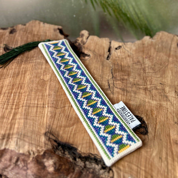 Palestinian Tatreez Bookmark Traditionally Handcrafted by Women in Palestine