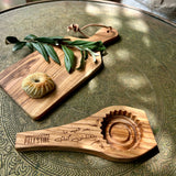 Olive Wood Ma'amoul Cookie Press | Palestinian Holiday Cookie Mold