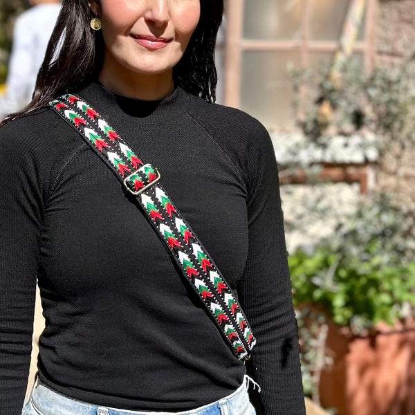 Palestinian Traditional Tatreez - Sabayel Embroidery Bag Strap From Palestine Handmade Palestine EU