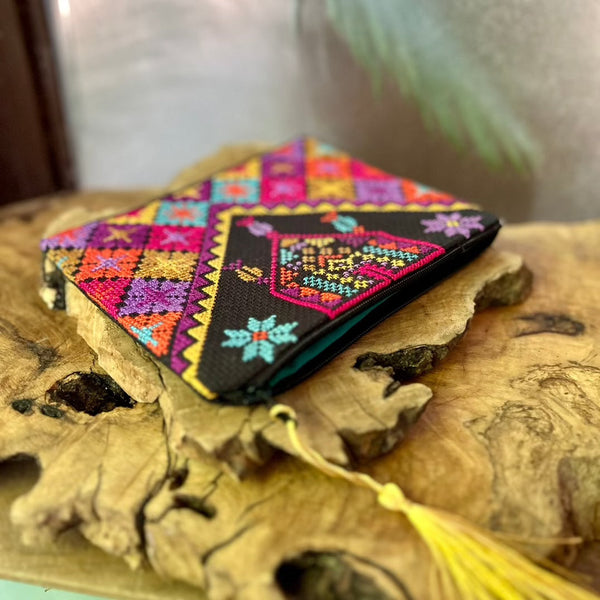 Traditional Gaza Thob Design | Palestinian Tatreez Pouch Handmade Palestine EU