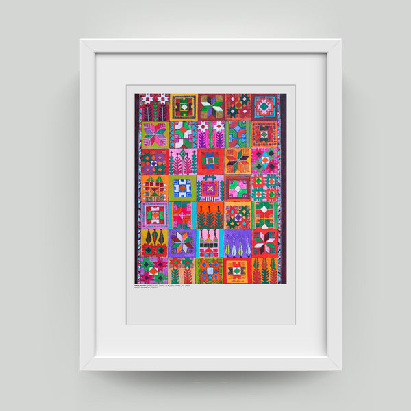 Tatreez Painting - Wall Art Print by Nabil Anani